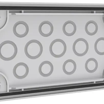 Passe-câbles PrismaSeT XL 205×115×18mm presse-étoupe 5×M20/8×M16 