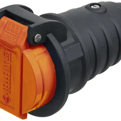 Presa mobile Steffen T15 IP55 10A 400V, antracite/coperchio arancione 