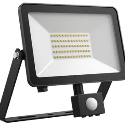Projecteur LED DOTLUX FLOORslim-sensor 50W 5950lm 4000K noir PIR 