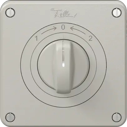 Contact pivotant NEVO N.CO avec manette, KS, 1->0<-2, gris clair 