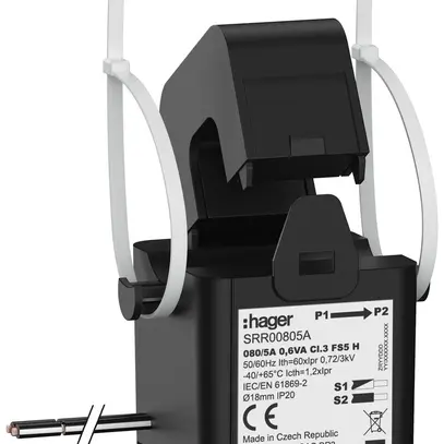 Convertisseur de courant Hager SRR00805A SC1 80A/5A classe 3 