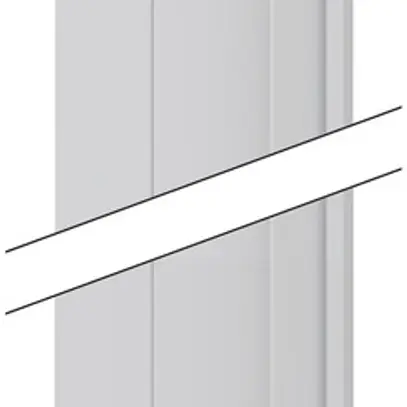 Paroi de séparation SE Prisma XS, PVC vert.4-rangées, pour profondeur 210 mm 