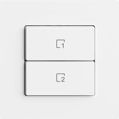 Pulsante scena 2 scene verticale/2T WLAN Edue Wiser bianco 