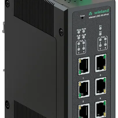 Switch wienet L2MS 8G-8PoE, 8-Port GbE, 255W, managed, IP30 