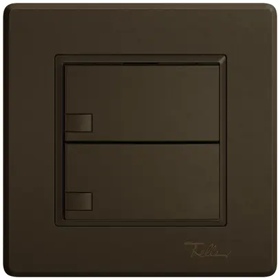 Poussoir KNX RGB ENC EDIZIO.liv SNAPFIX® capteur temp.s.LED 2× comm.1T br 