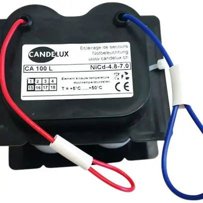 Accu CA 100 L NiCd 4.8V/7Ah per lampada d'emergenza portatile HKC 100 C 