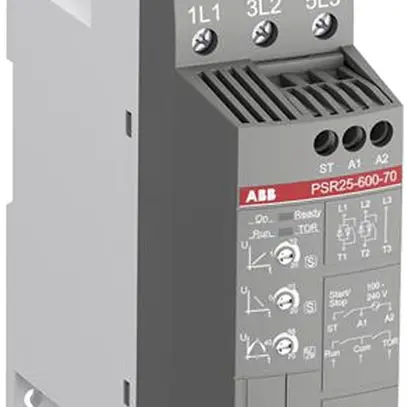 Starter progressivo ABB PSR 5.5kW/11kW (230V/400V), tensione d.com. 100…250VAC 