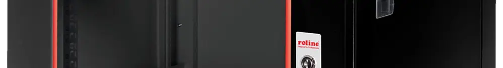 Wandgehäuse 19" ROLINE Basic Plus 600×379×450mm 6HE 1×Tür Stahl schwarz 