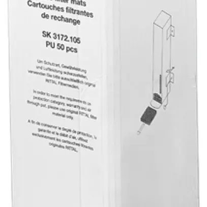 Natte filtrante Rittal SK 3172.105 221×221×17mm pour ventilateur à filtre 50pcs 