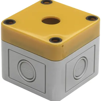 Boîtier AP EAO61 pour arrêt d'urgence, gris/jaune 