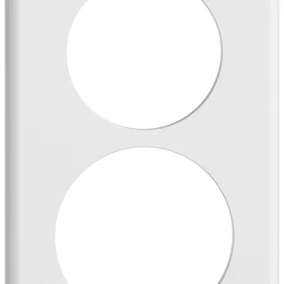 Piastra di copertura INC STANDARDdue SNAPFIX® 2×1/1×2 1×Ø50 1×Ø58 90×150mm bi 