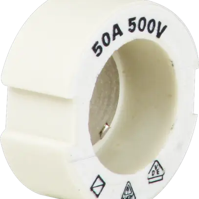 Vite calibrata DIII E33 500V in ceramica 50A secondo DIN 49516 bianco 