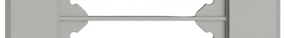 Telaio di copertura INC EDIZIO.liv SNAPFIX® 2×1/1×2 96×156mm grc 