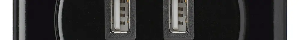 Presa USB INC basico C 2400mA nero 