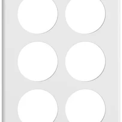 Piastra di copertura INC STANDARDdue SNAPFIX® 3×2/2×3 6×Ø50 150×210mm bi 