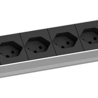 Presa multipla 19" BACHMANN 8×T13 3m 1UA nero 
