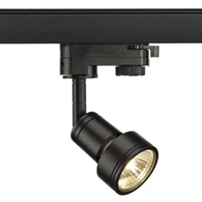 Projecteur SLV PURI, GU10 50W avec adaptateur 3-phases IP20 noir 