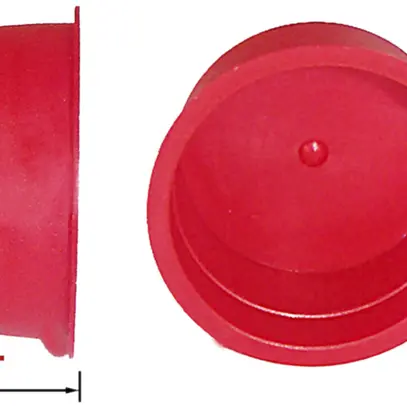 Cappa terminale PE per tubo di protezione 50mm rosso 