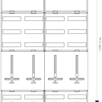Coffret cache-bornes AP Hager univers 1400×1000×160mm blanc 