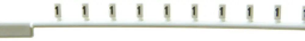 Bacchetta indicatrice Woertz bianco iscrizione: N 