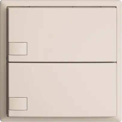 Poussoir ENC KNX 2× EDIZIOdue crema RGB sans LED 