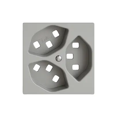 Kit di montaggio EDIZIO.liv SNAPFIX® per presa 3×T23 grc 