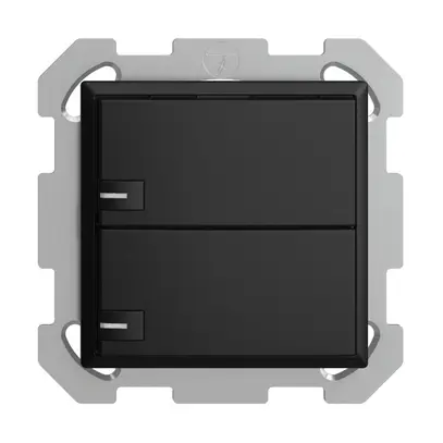 Poussoir KNX RGB ENC EDUE, 250mW, a.LED RGB, 2×poussoir, comm.1×touche, no 