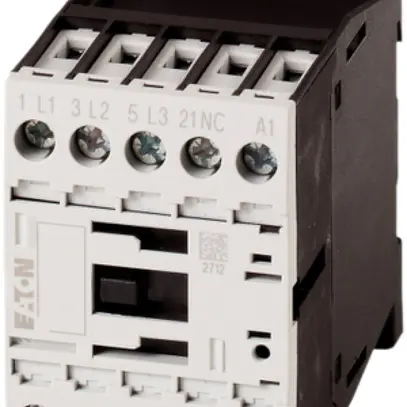 Contattore Eaton DILM9-01, 3L 230VAC 9A 4kW (AC-3) 1R 