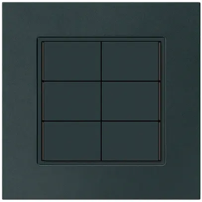 Poussoir KNX ENC KPR 6×touches 6×points actionnables LED noir 
