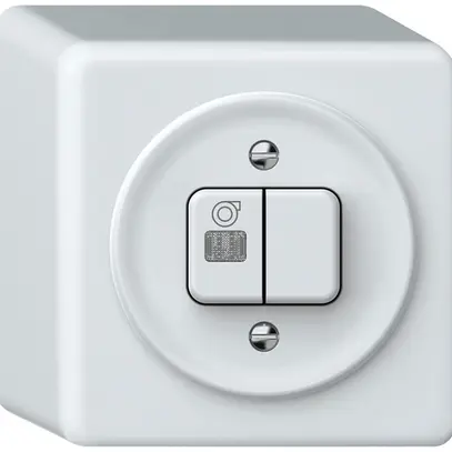 Interruttore a pulsante luminoso AP origin sch 3 + ventilatore LED 88×88×54mm bi 