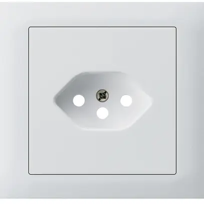 Kit frontal INC Hager kallysto pour prise G3 1×type 13 cadre enfichable blanc 