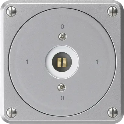 Interruttore a chiave quadrata INC robusto senza coperchio 0/2P alluminio combi 