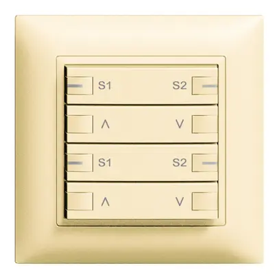 Poussoir ENC ZEP moteur scène 2c/4t stat.cent.-sec. EDIZIOdue vanille 