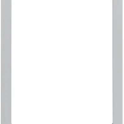 Cadre design vidéo Hager elcom.touch carré gris clair 