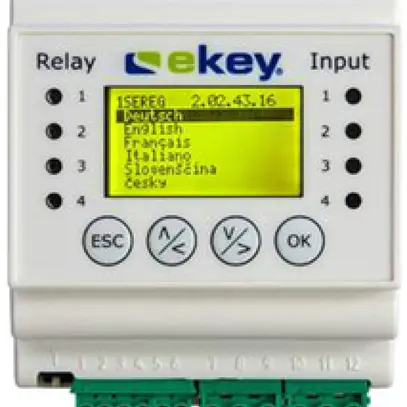 Unité de commande AMD Ekey Home 2×relais ouvre-porte, sans potentiel 
