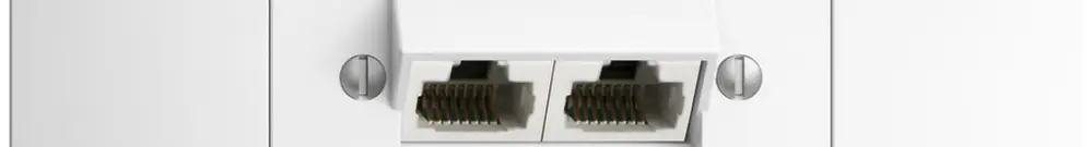 EB-Dose 2×RJ45/u 8P getr. EDIZIOdue weiss ITplus 