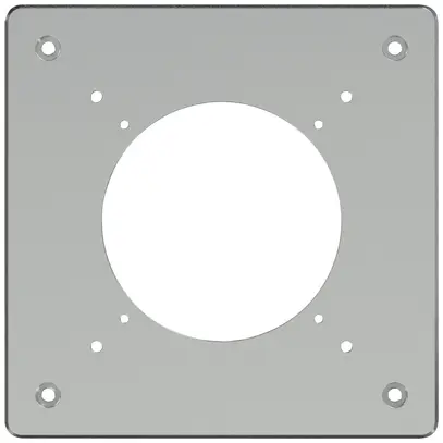 Plaque de montage ELEMENT SNAPFIX® 1×1 horizontal&vertical 125×125mm aluminium 