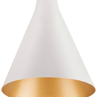 Abat-jour SLV LALU CONE acier Ø152×170mm blanc or à teinte unie 
