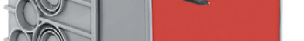 Boîte de dérivation ENC HSB grd.5 115×115×140mm TFC 850°C, 4 clous sans halogène 