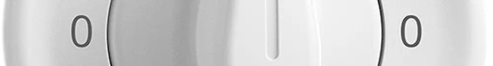 UP-Drehschalter STANDARDdue 2/1L weiss 0-Manuale-0-Aut 