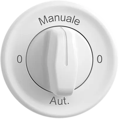 UP-Drehschalter STANDARDdue 2/1L weiss 0-Manuale-0-Aut 