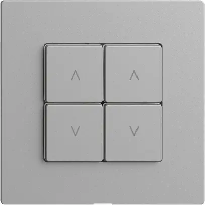 Interruttore tapparelle 2K/4T Edue Wiser silver 