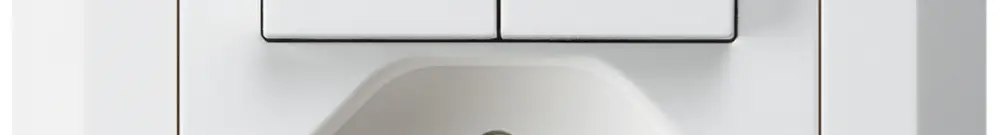 Combinazione INC 2×A-R/1P+T13 bianco kallysto.line con protezione bambini 