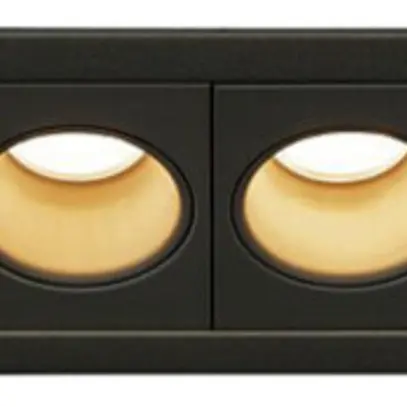 Plafonnier LED INC SLV MILANDOS 8, 16W 1030lm 2700K 45° aluminium noir 