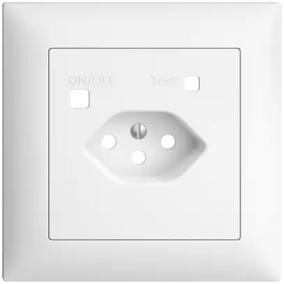 Kit frontale EDIZIOdue per presa FI FMI, T13, bianco 