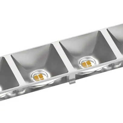 Modulo riflettore LED Sylvania Otao Linear 3000/4000K 80° 285×50mm argento 4 pz 