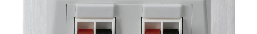Prise ENC audio kallysto 2-fois grc borne à étrier 2 haut-parleurs plaque fix. 