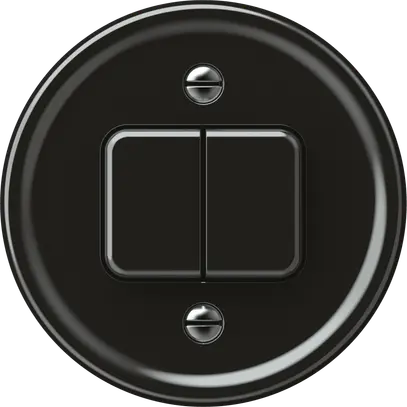 Pulsante origin 2×tasti 2CO 1P 0<1 10A 230V 60×60mm nero 