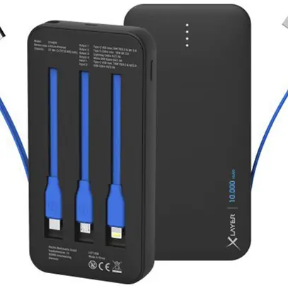 Powerbank XLayer PLUS All-in-One PD 10000mAh PD 18W 153×76×22mm 260g 