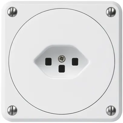 Presa INC robusto tipo 23 bianco senza copercchio per combinazione 
